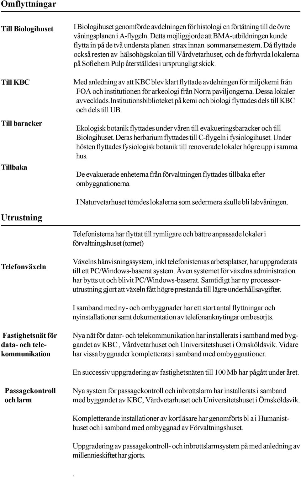 Då flyttade också resten av hälsohögskolan till Vårdvetarhuset, och de förhyrda lokalerna på Sofiehem Pulp återställdes i ursprungligt skick.