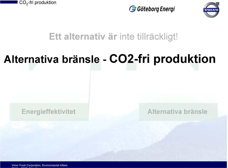 Alternativa bränsle - CO2