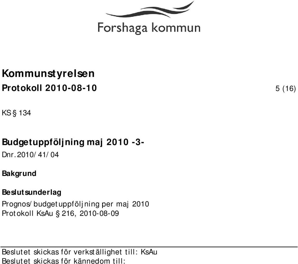 2010/41/04 Bakgrund Prognos/budgetuppföljning per