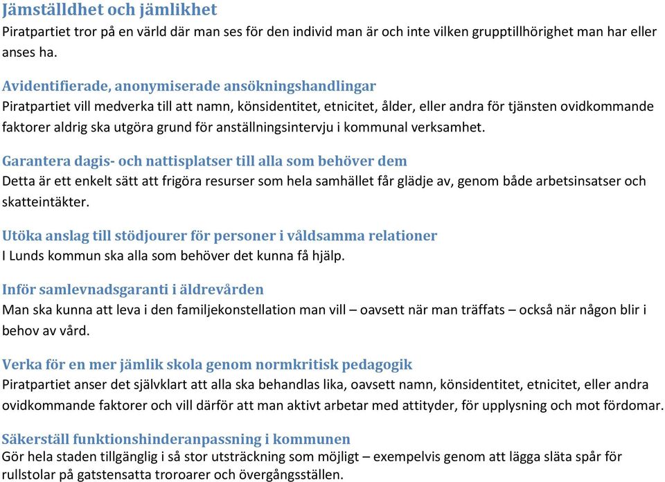 för anställningsintervju i kommunal verksamhet.