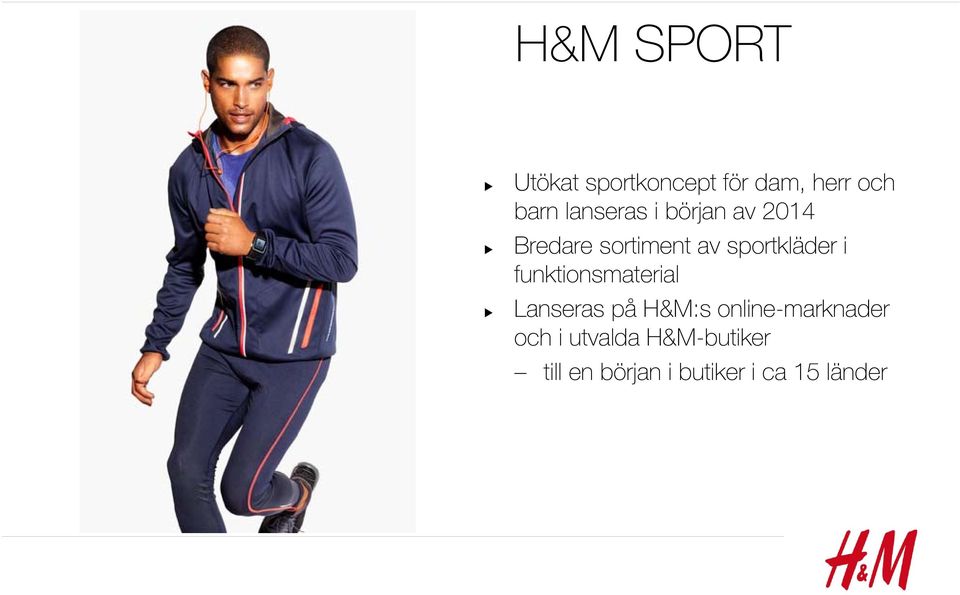 sportkläder i funktionsmaterial Lanseras på H&M:s