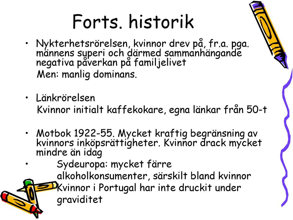 Länkrörelsen Kvinnor initialt kaffekokare, egna länkar från 50-t Motbok 1922-55.