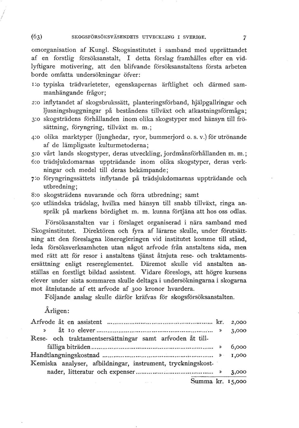 undersökningar öfver: I :o typiska träd varieteter, egenskapernas ärftlighet och därmed sammanhängande frågor; 2:0 inflytandet af skogsbrukssätt, planteringsförband, hjälpgallringar och