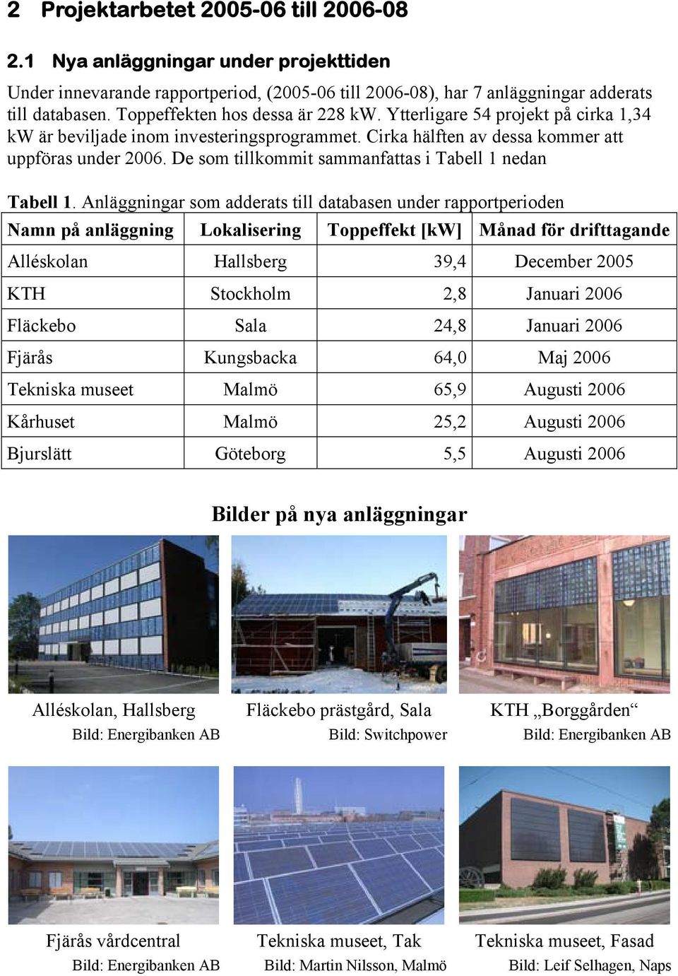 De som tillkommit sammanfattas i Tabell 1 nedan Tabell 1.