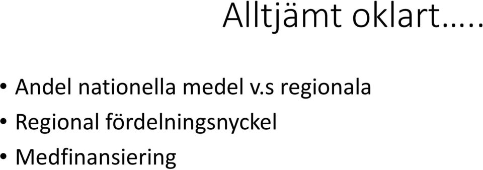 v.s regionala Regional