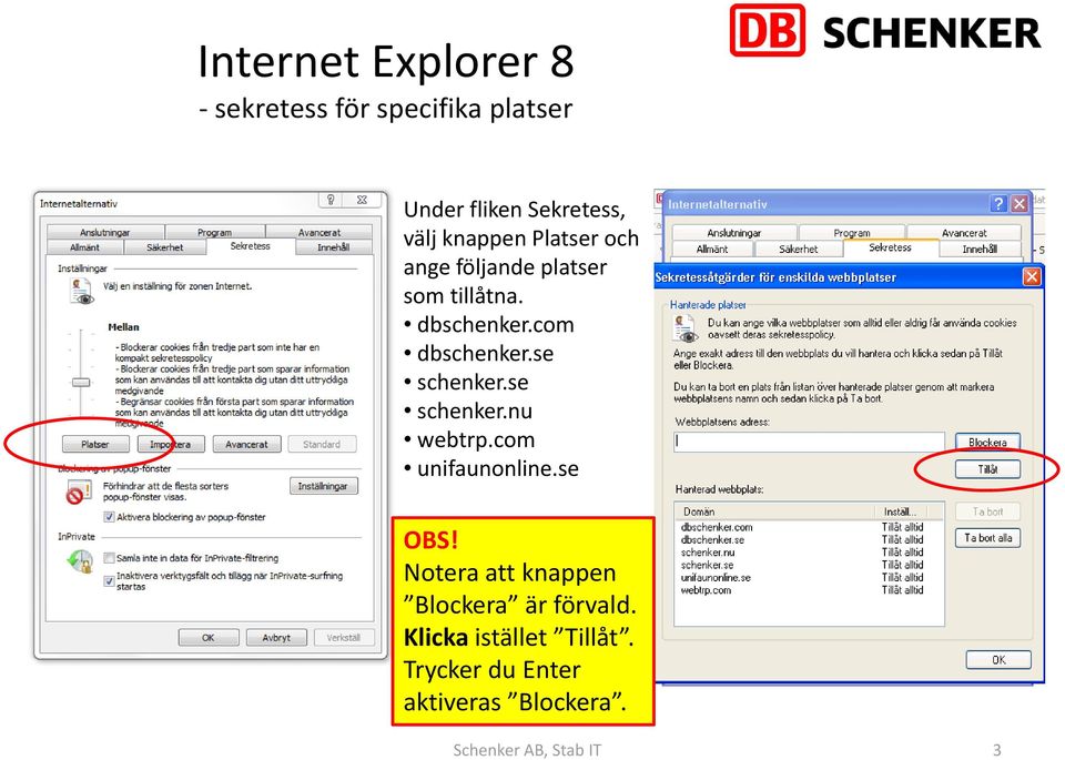 se schenker.se schenker.nu webtrp.com unifaunonline.se OBS!