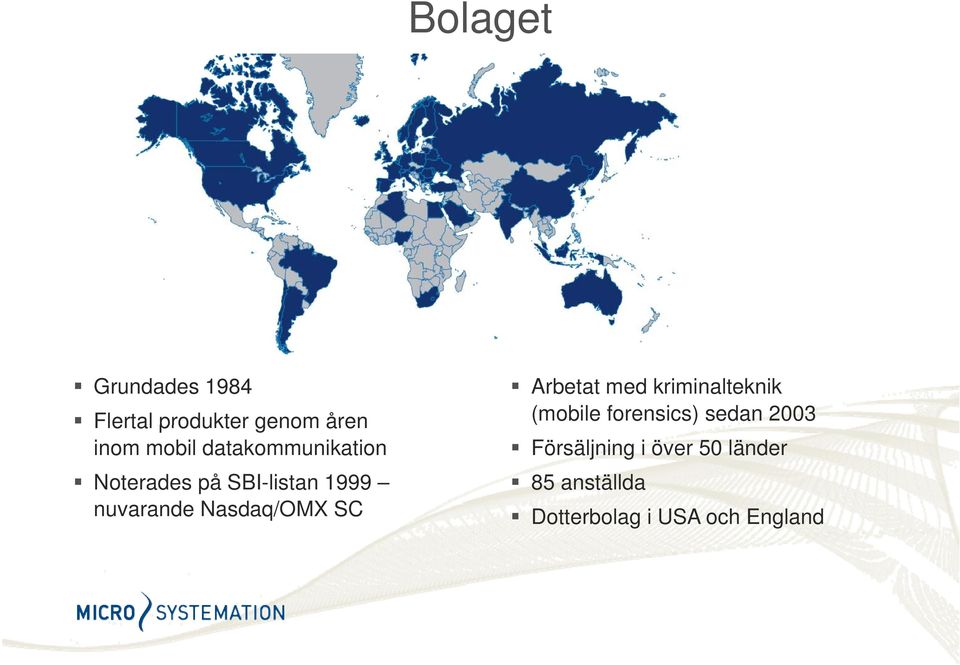 Nasdaq/OMX SC Arbetat med kriminalteknik (mobile forensics) sedan