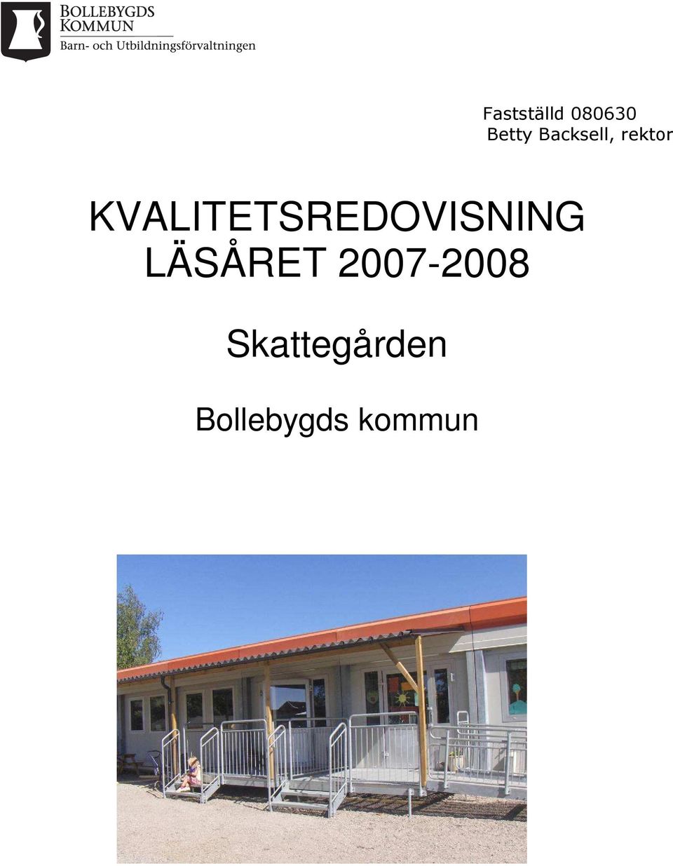 KVALITETSREDOVISNING