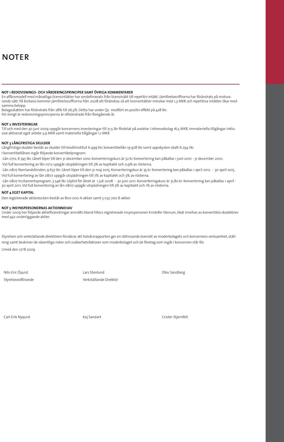 På årsbasis kommer jämförelsesiffrorna från att förändras så att licensintäkter minskar med 1,3 MKR och repetitiva intäkter ökar med samma belopp. Bolagsskatten har förändrats från 28% till 26,3%.