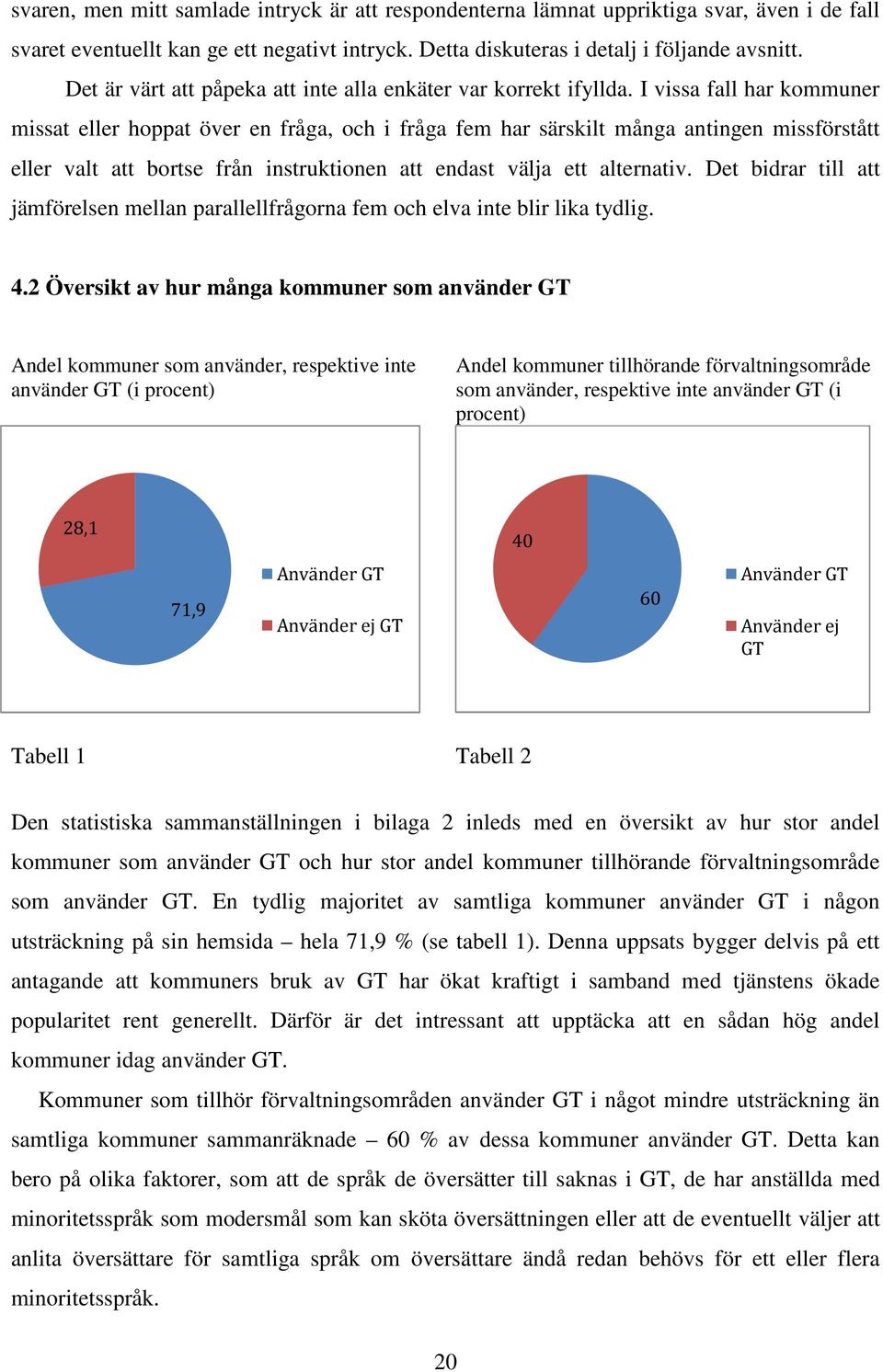 I vissa fall har kommuner missat eller hoppat över en fråga, och i fråga fem har särskilt många antingen missförstått eller valt att bortse från instruktionen att endast välja ett alternativ.