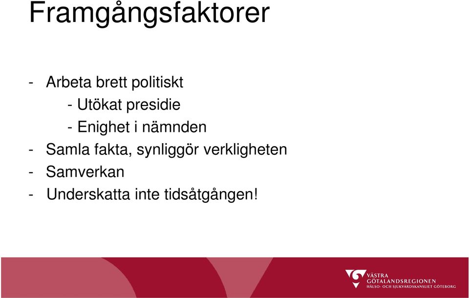 nämnden - Samla fakta, synliggör