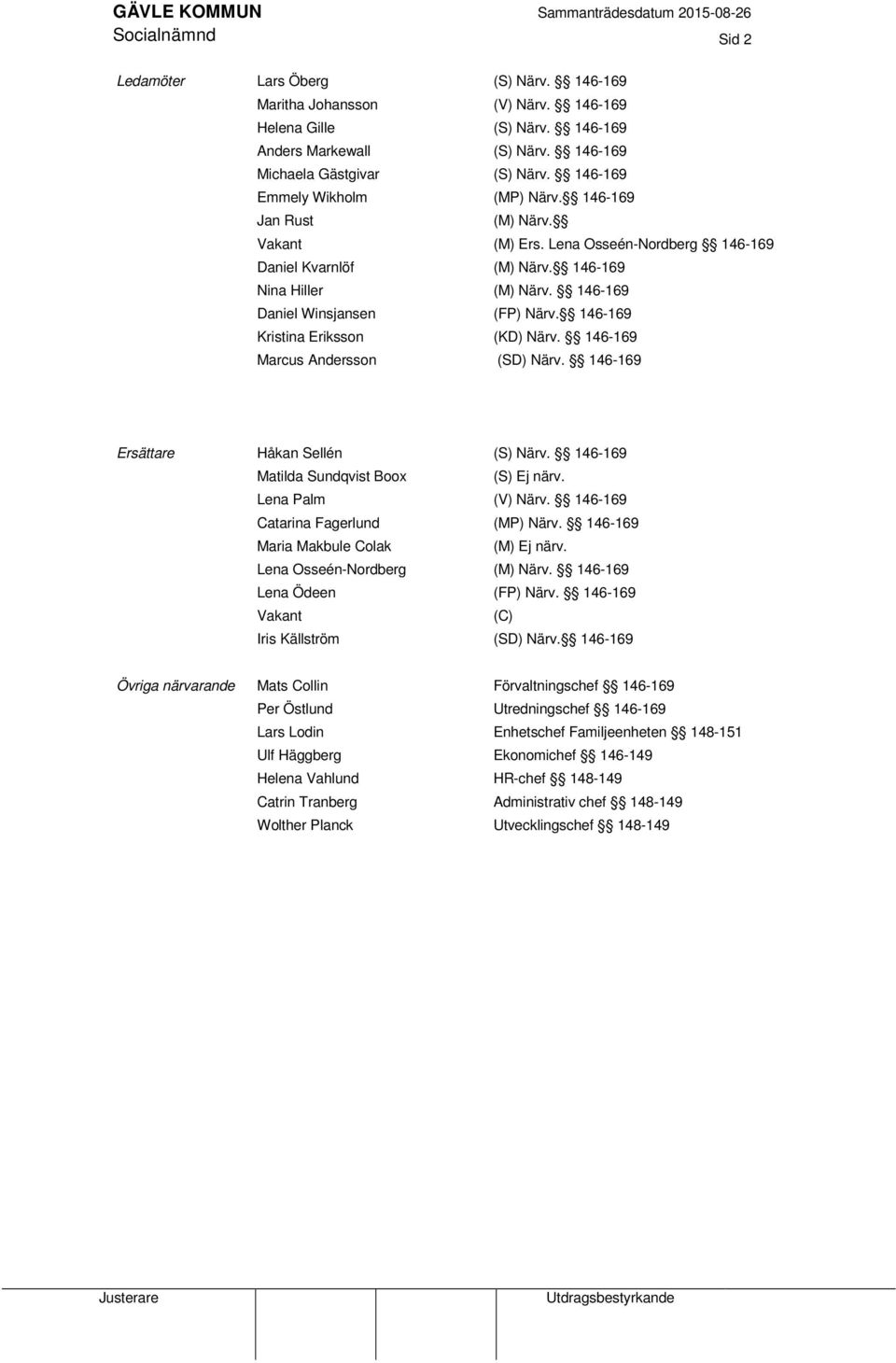 146-169 (M) Närv. 146-169 (FP) Närv. 146-169 (KD) Närv. 146-169 (SD) Närv.