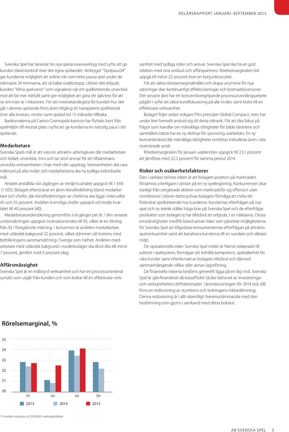 Utöver det erbjuds kunden Mina spelvanor som signalerar när ett spelbeteende utvecklas mot att bli mer riskfyllt samt ger möjlighet att göra ett självtest för att se om man är i riskzonen.