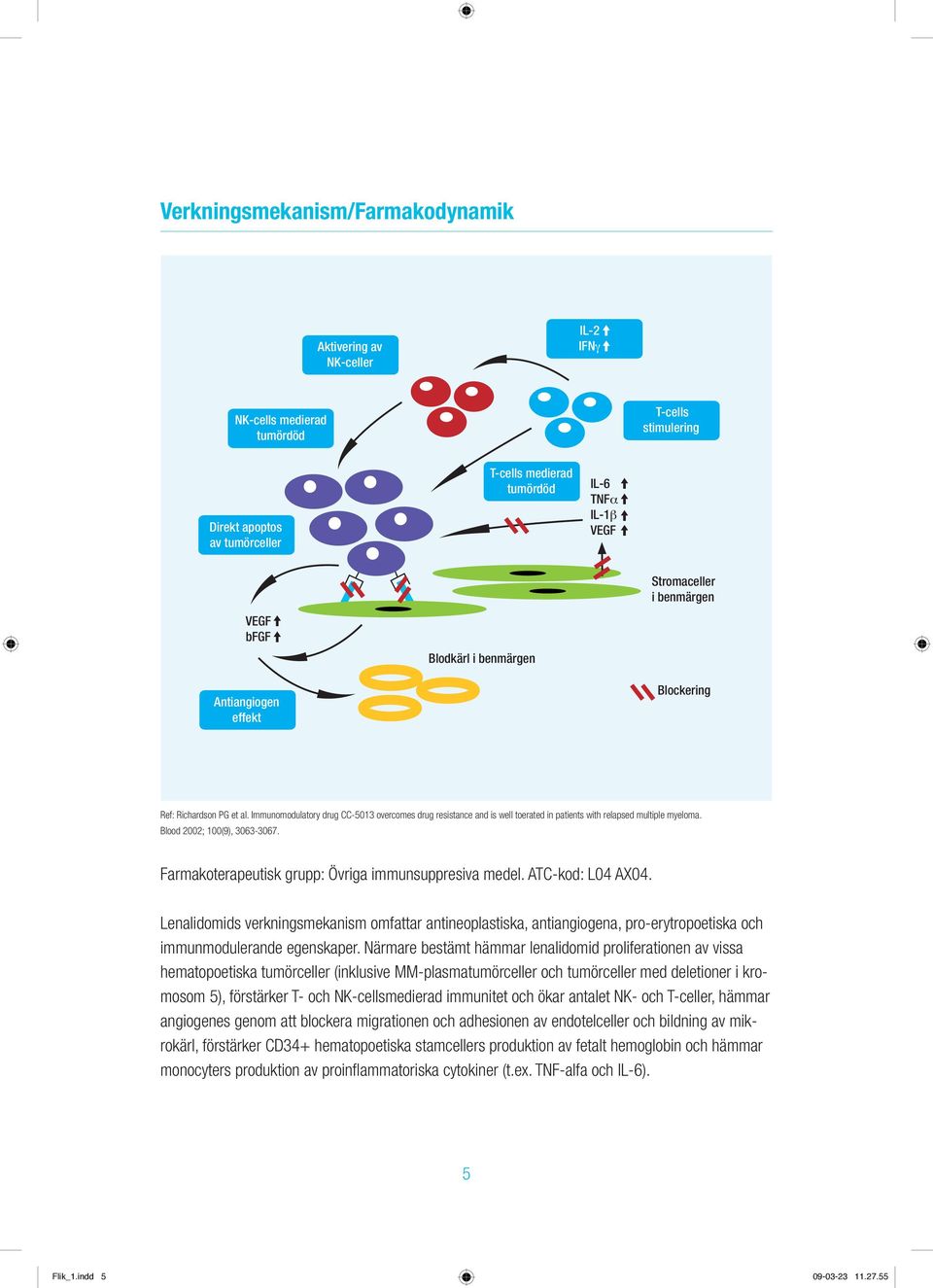 Immunomodulatory drug CC-5013 overcomes drug resistance and is well toerated in patients with relapsed multiple myeloma. Blood 2002; 100(9), 3063-3067.
