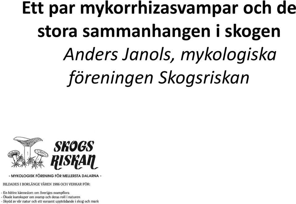 skogen Anders Janols,