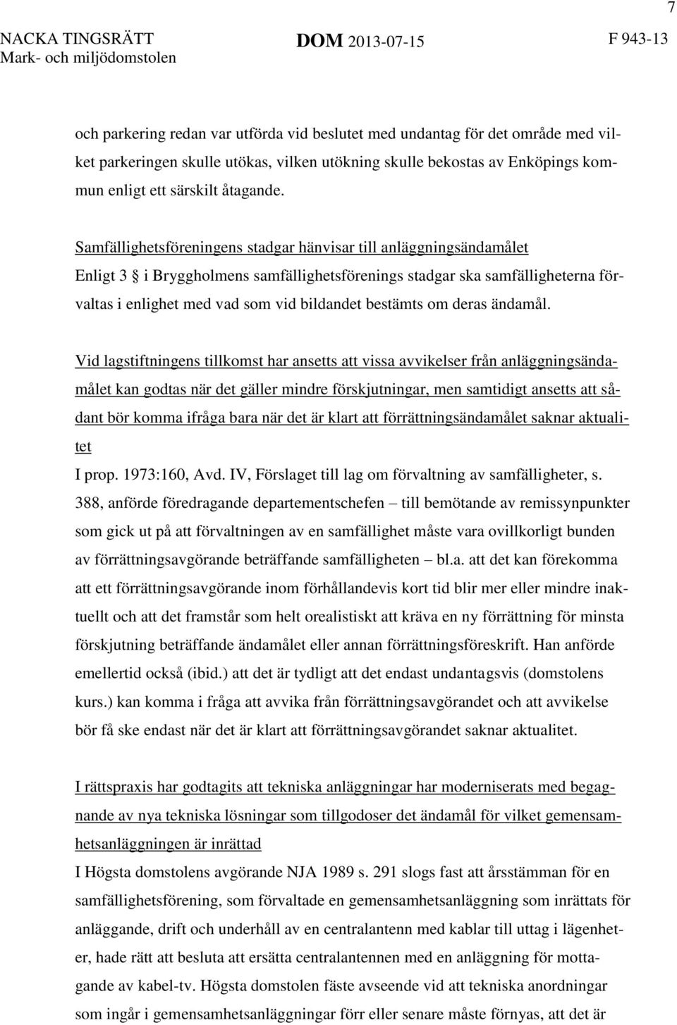 om deras ändamål.