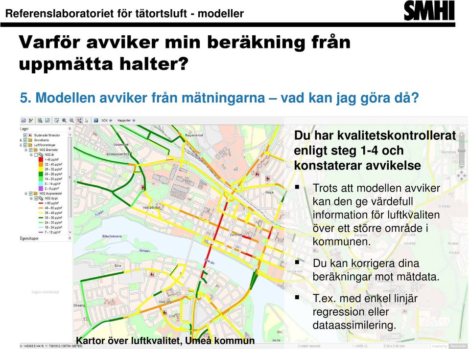 avviker kan den ge värdefull information för luftkvaliten över ett större område i kommunen.