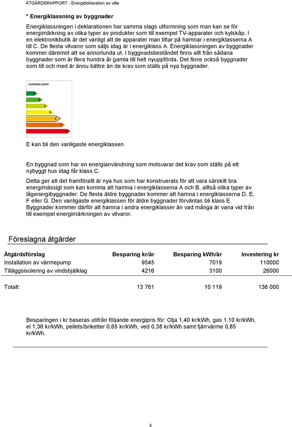 Energiklassningen av byggnader kommer däremot att se annorlunda ut. I byggnadsbeståndet finns allt från sådana byggnader som är flera hundra år gamla till helt nyuppförda.