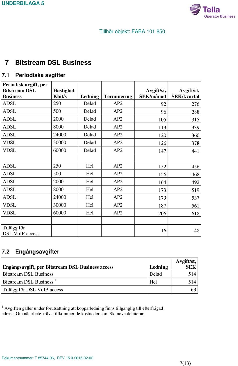 AP2 113 339 ADSL 24000 Delad AP2 120 360 VDSL 30000 Delad AP2 126 378 VDSL 60000 Delad AP2 147 441 ADSL 250 Hel AP2 152 456 ADSL 500 Hel AP2 156 468 ADSL 2000 Hel AP2 164 492 ADSL 8000 Hel AP2 173