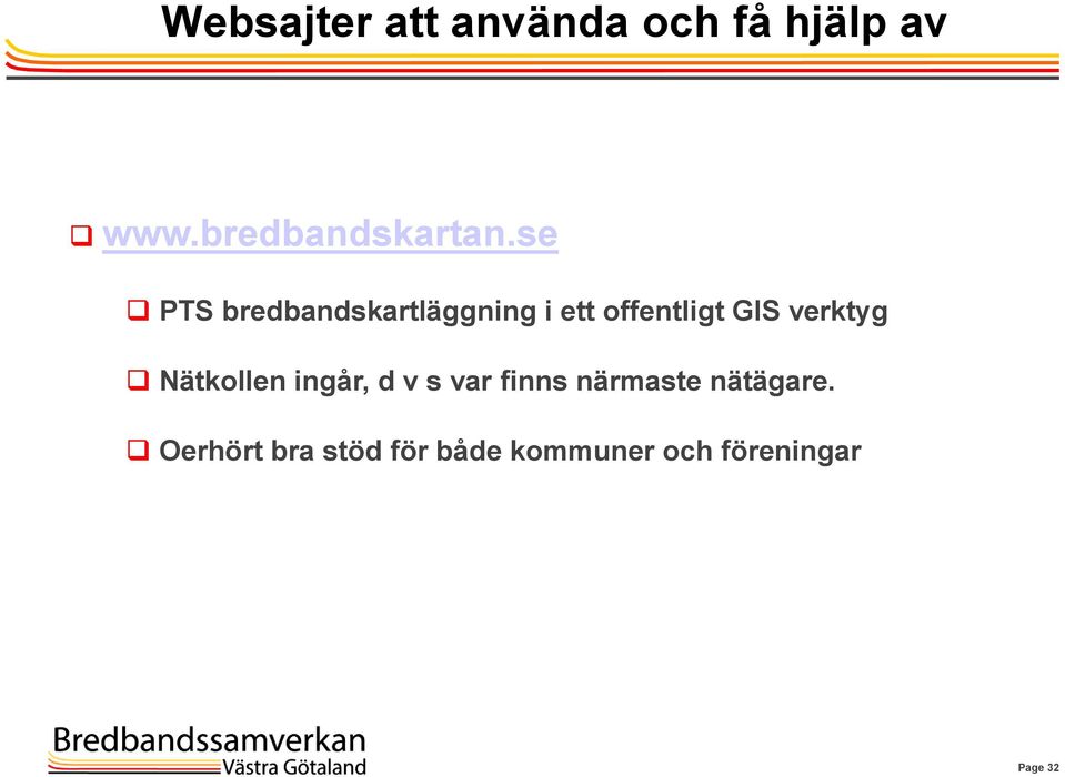 se PTS bredbandskartläggning i ett offentligt GIS