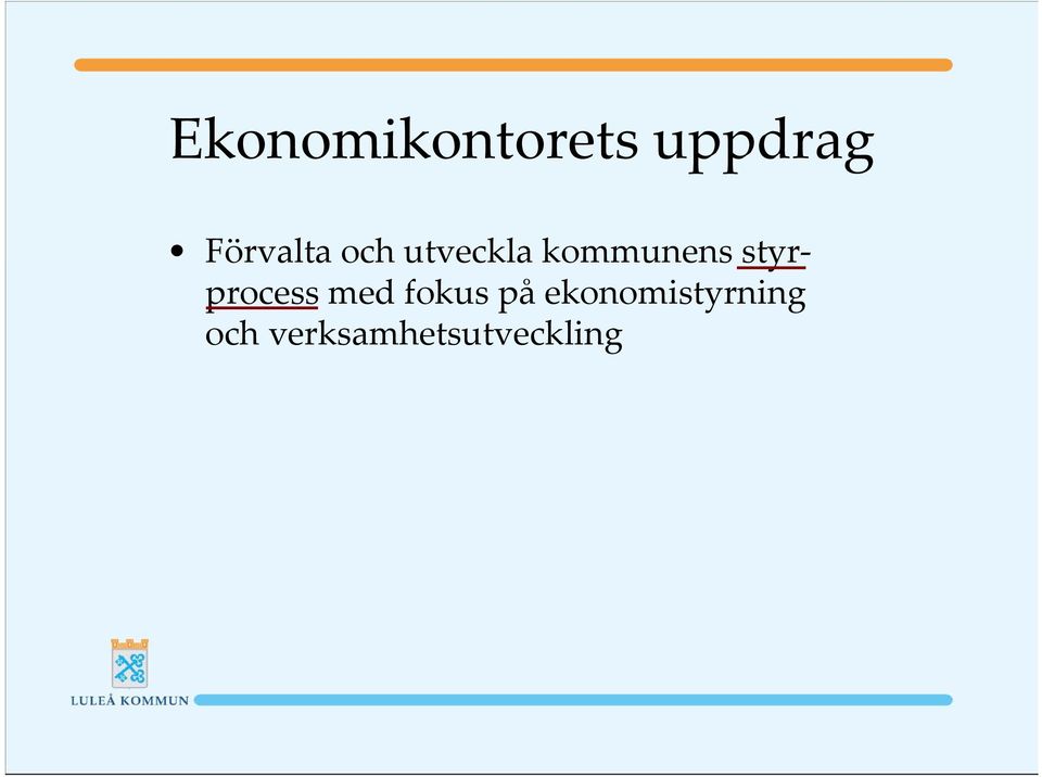 kommunens styrprocess med