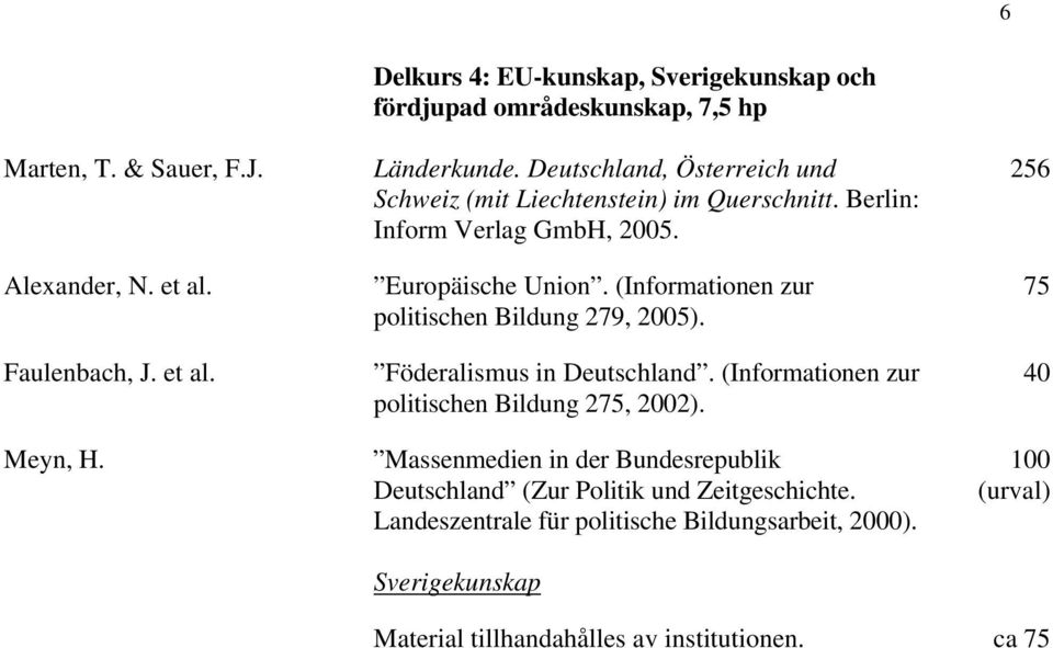Berlin: Inform Verlag GmbH, 2005. Europäische Union. (Informationen zur politischen Bildung 279, 2005). Föderalismus in Deutschland.
