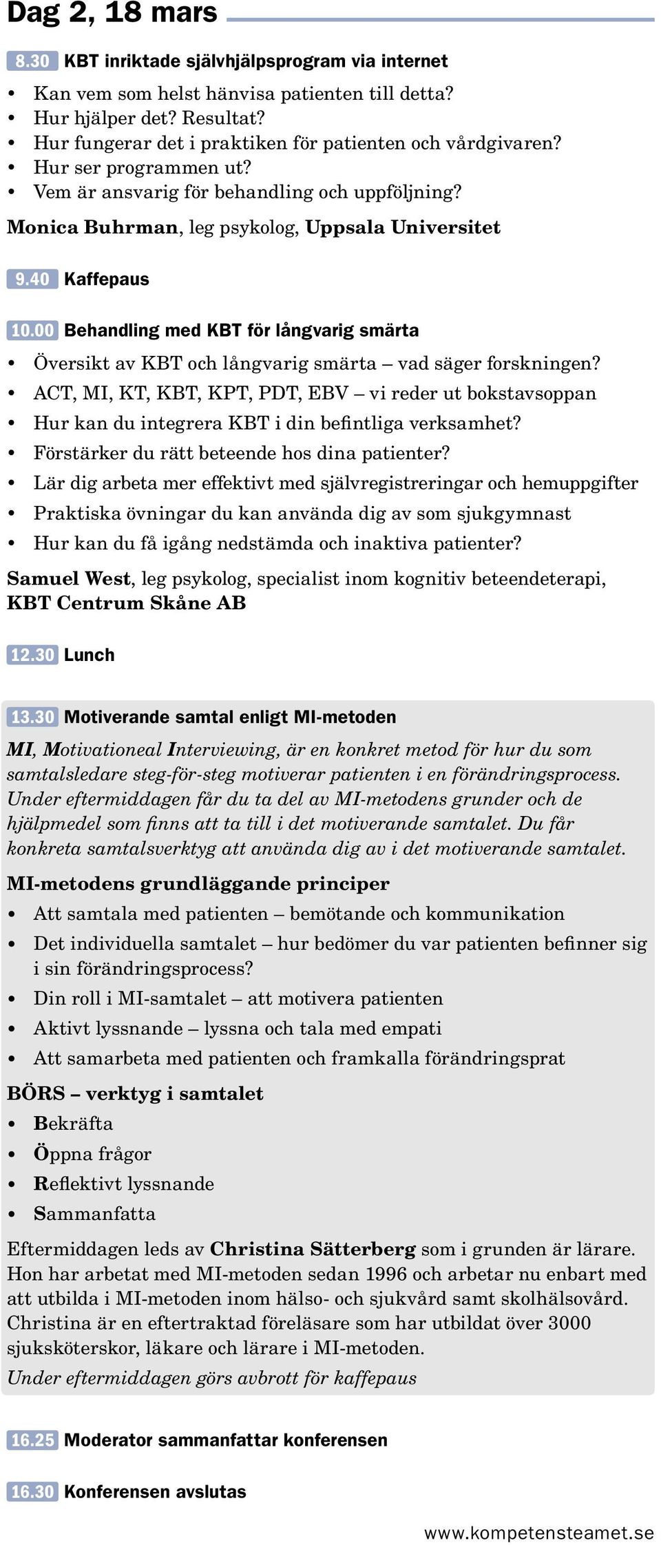 00 Behandling med KBT för långvarig smärta Översikt av KBT och långvarig smärta vad säger forskningen?