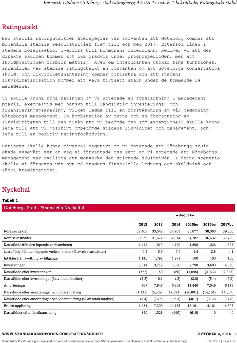 Även om internbanken utökar sina funktioner, innehåller vår stabila ratingutsikt en förväntan om att Göteborgs konservativa skuld- och likviditetshantering kommer fortsätta och att stadens