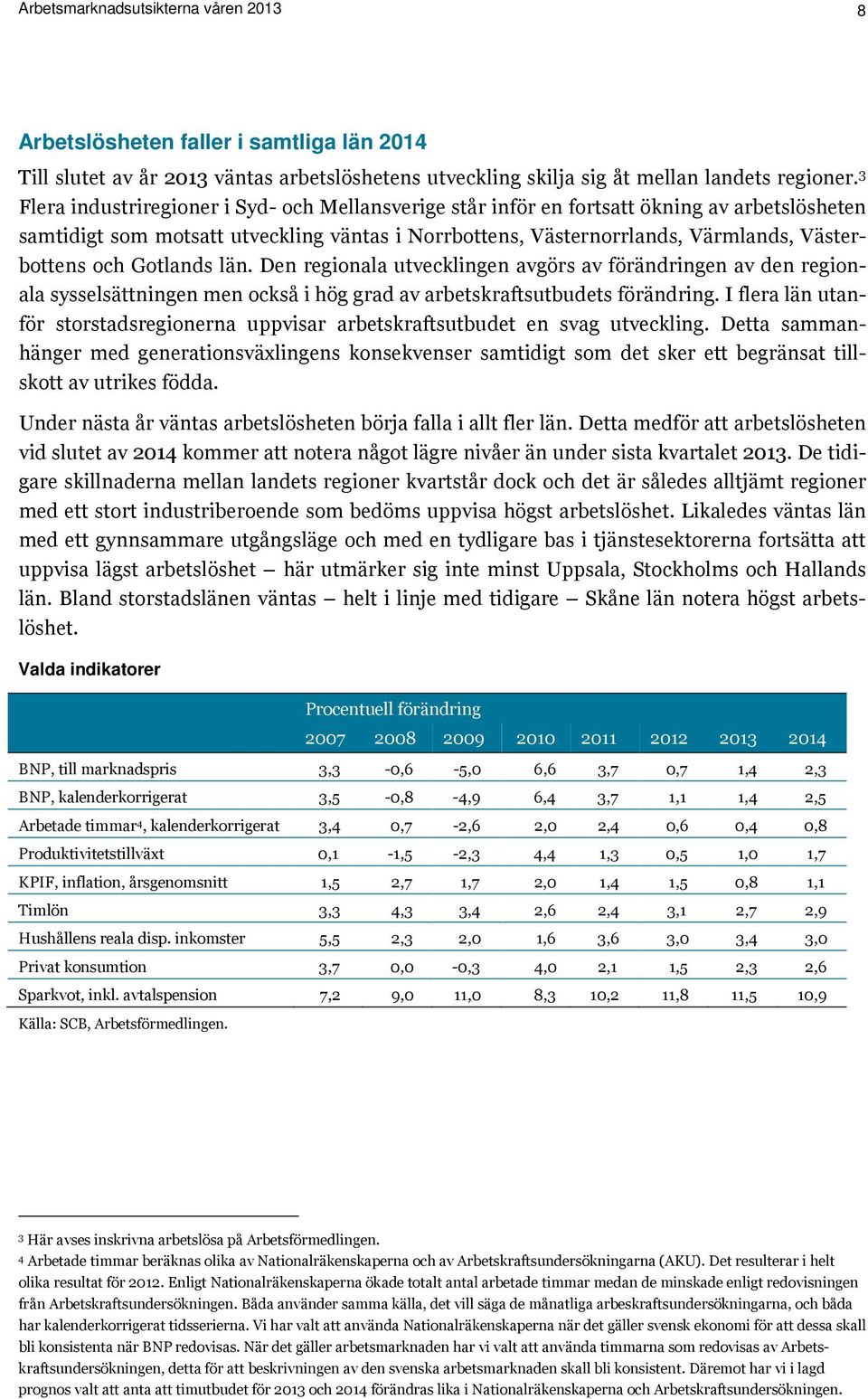 Gotlands län. Den regionala utvecklingen avgörs av förändringen av den regionala sysselsättningen men också i hög grad av arbetskraftsutbudets förändring.