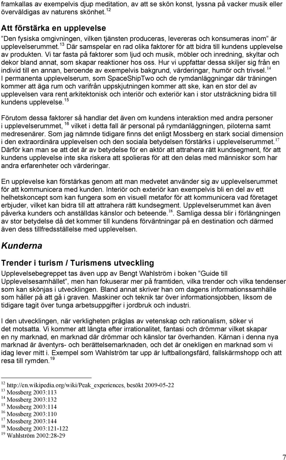 13 Där samspelar en rad olika faktorer för att bidra till kundens upplevelse av produkten.