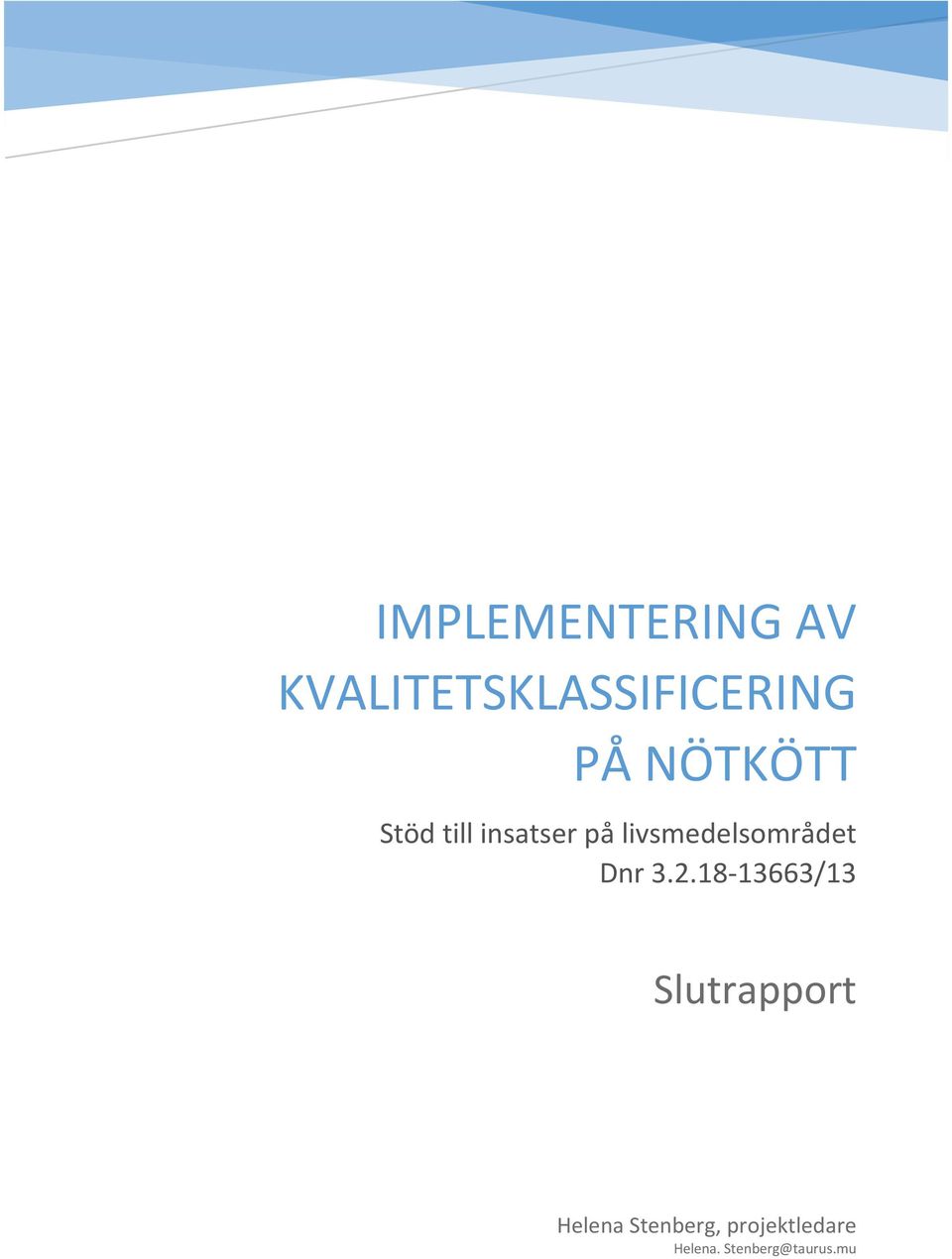 livsmedelsområdet Dnr 3.2.