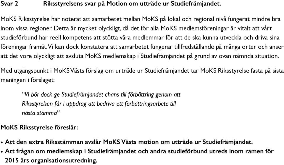 föreningar framåt.