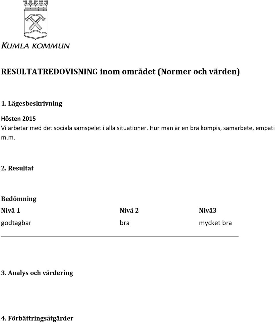 situationer. Hur man är en bra kompis, samarbete, empati m.m. 2.