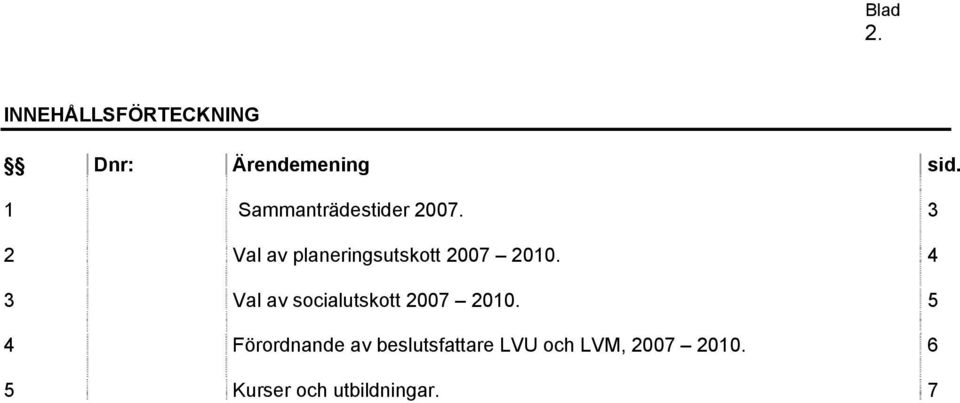 3 2 Val av planeringsutskott 2007 2010.