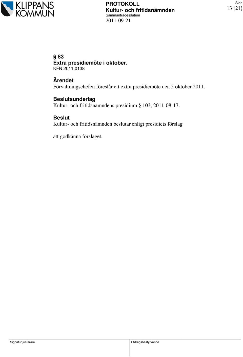 den 5 oktober 2011.