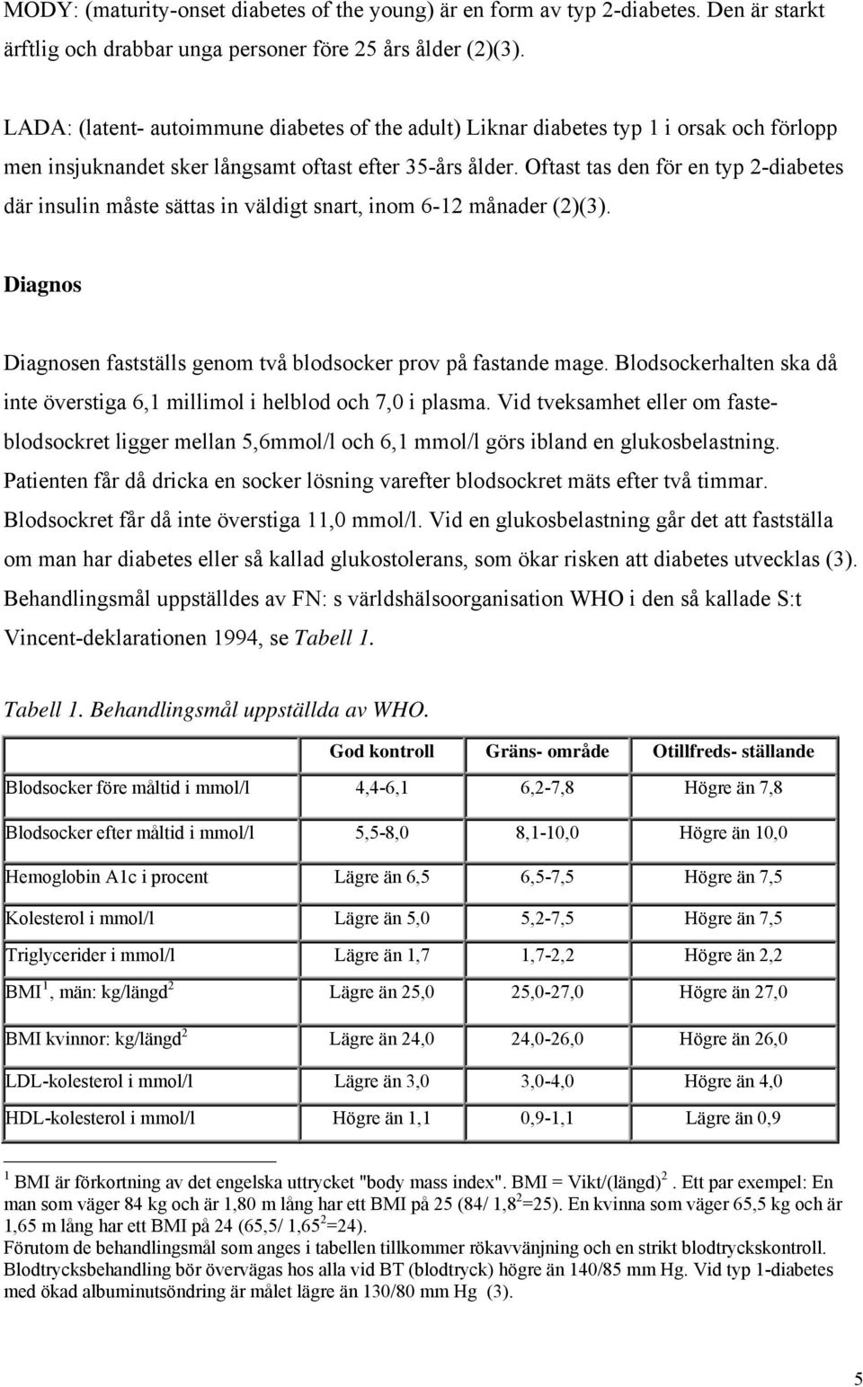 Oftast tas den för en typ 2-diabetes där insulin måste sättas in väldigt snart, inom 6-12 månader (2)(3). Diagnos Diagnosen fastställs genom två blodsocker prov på fastande mage.