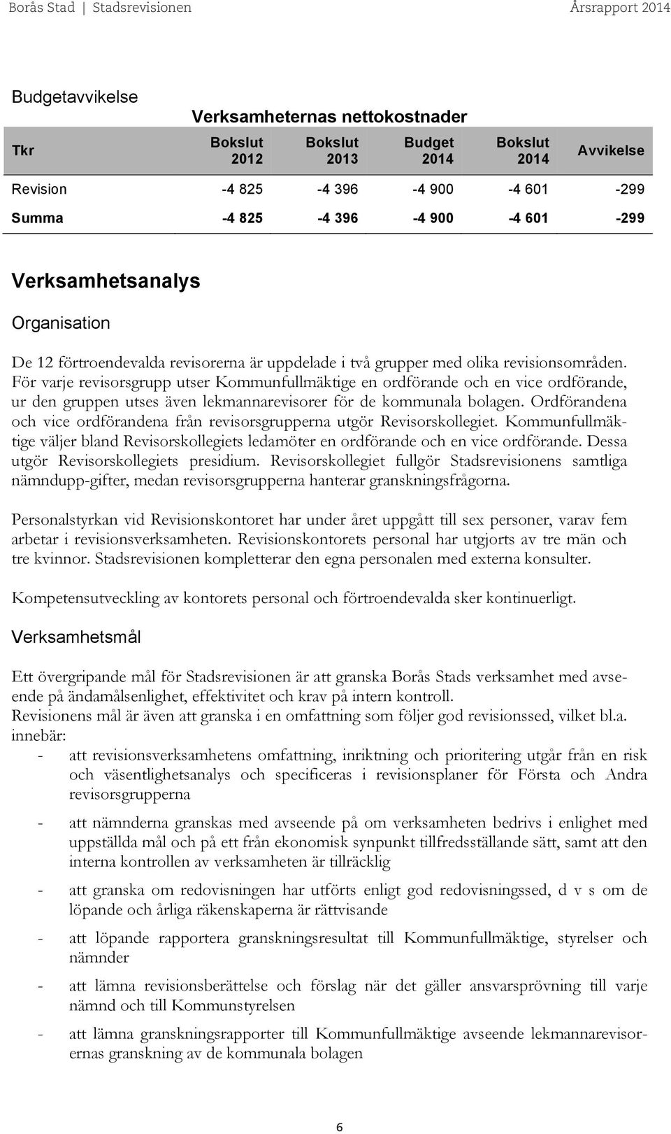 För varje revisorsgrupp utser Kommunfullmäktige en ordförande och en vice ordförande, ur den gruppen utses även lekmannarevisorer för de kommunala bolagen.