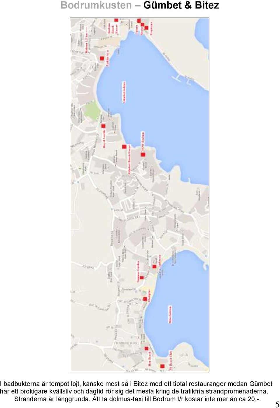 och dagtid rör sig det mesta kring de trafikfria strandpromenaderna.