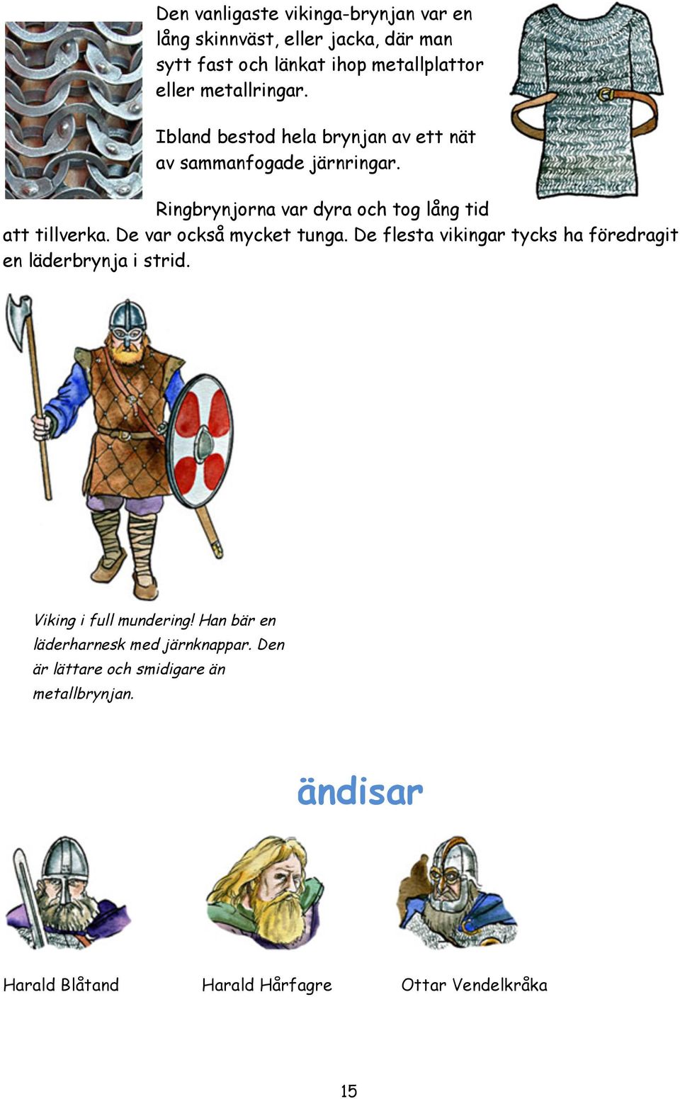 Ringbrynjorna var dyra och tog lång tid att tillverka. De var också mycket tunga.