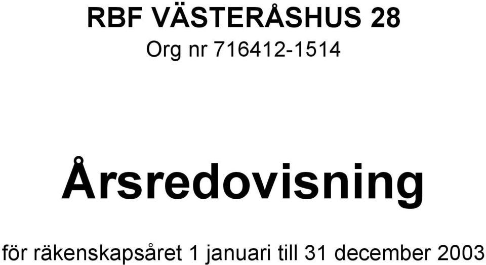 Årsredovisning för