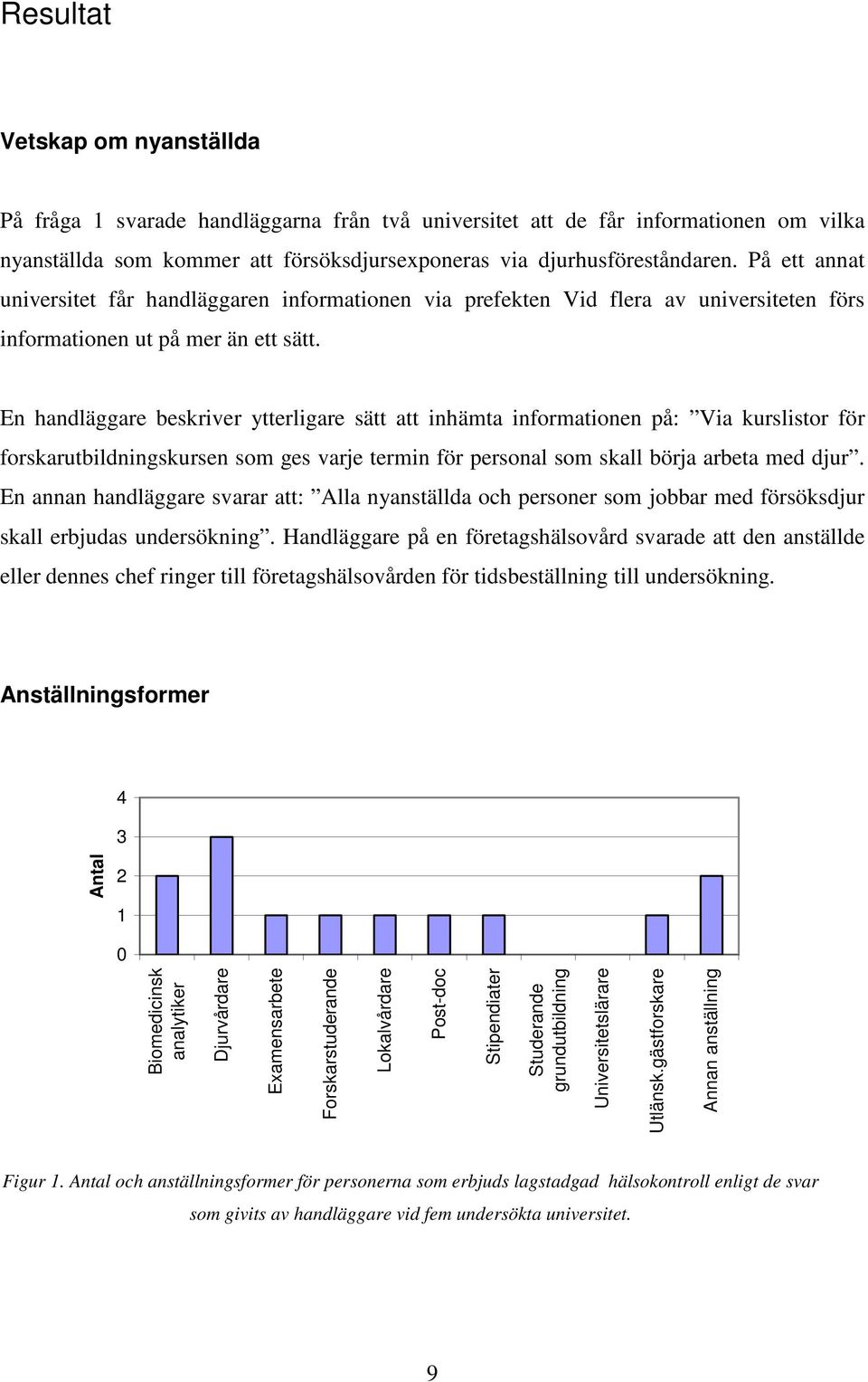 En handläggare beskriver ytterligare sätt att inhämta informationen på: Via kurslistor för forskarutbildningskursen som ges varje termin för personal som skall börja arbeta med djur.