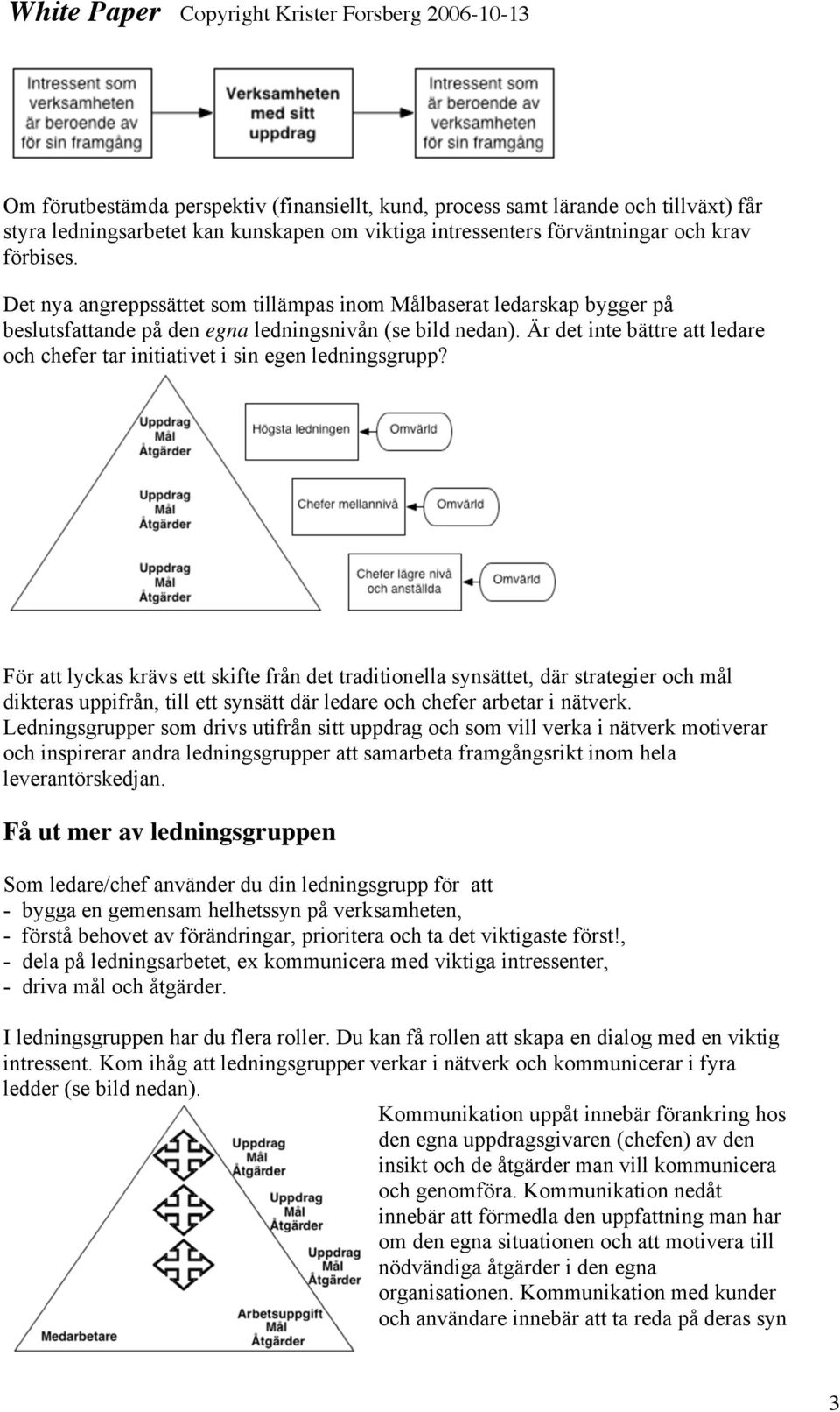 Är det inte bättre att ledare och chefer tar initiativet i sin egen ledningsgrupp?