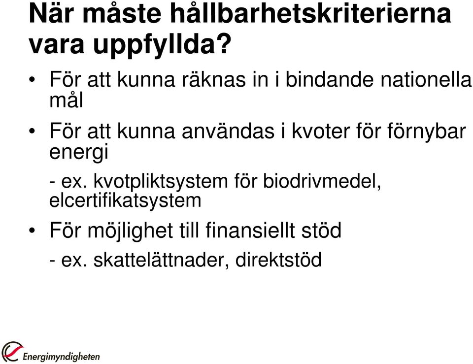 användas i kvoter för förnybar energi - ex.