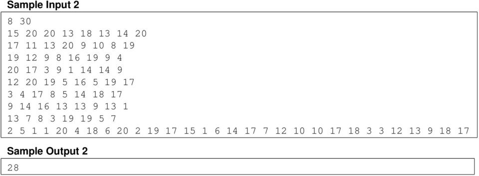 14 18 17 9 14 16 13 13 9 13 1 13 7 8 3 19 19 5 7 2 5 1 1 20 4 18 6 20