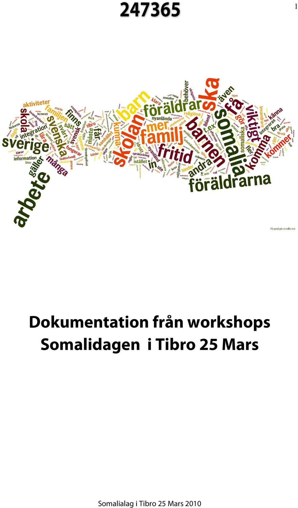 från workshops