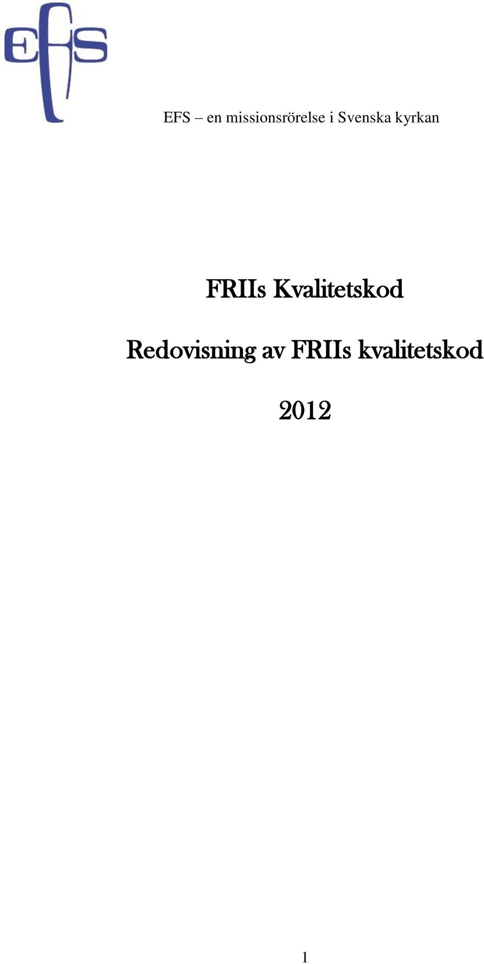 Kvalitetskod Redovisning