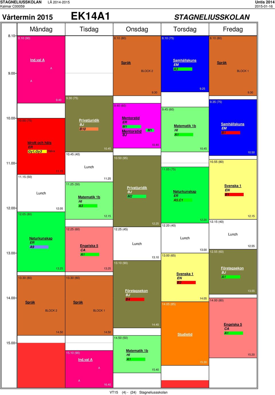 50 (50) 12.05 (50) 3 Privatjuridik J ER 5,C1 EN 1 12.05 (80) ER 9 12.25 (60) C 1 12.15 12.25 (45) 12.25 12.20 (40) (65) 12.20 12.