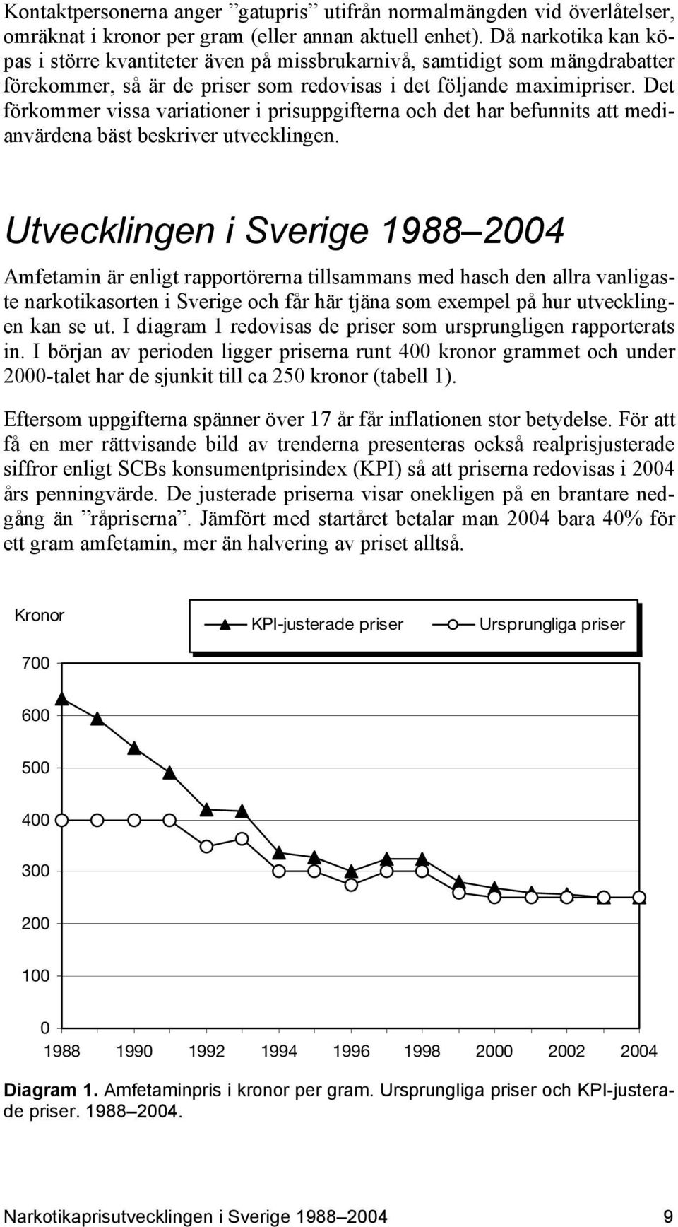 Det förkommer vissa variationer i prisuppgifterna och det har befunnits att medianvärdena bäst beskriver utvecklingen.