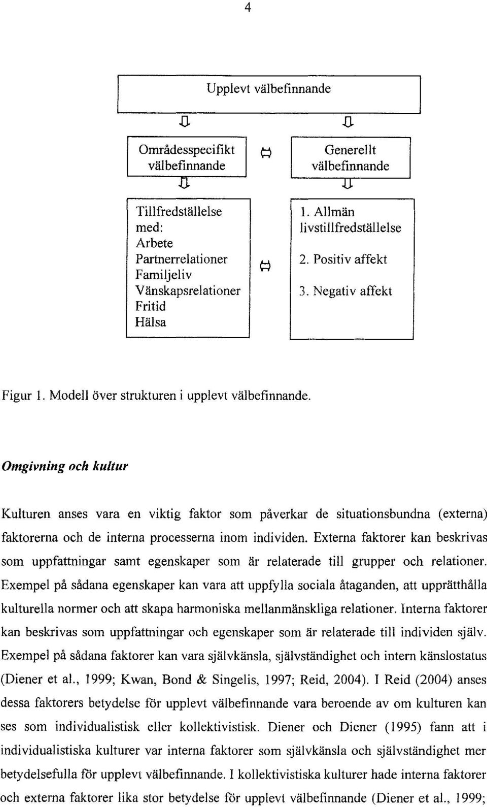 Omgivning och kultur Kulturen anses vara en viktig faktor som paverkar de situationsbundna ( externa) faktorerna och de interna processerna inom individen.