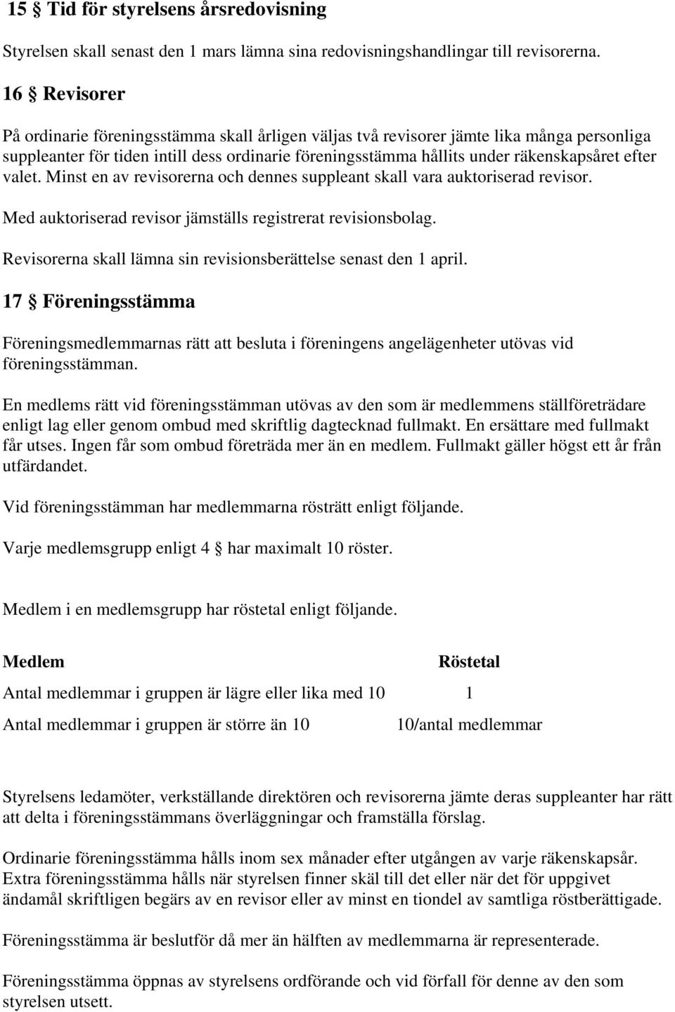 valet. Minst en av revisorerna och dennes suppleant skall vara auktoriserad revisor. Med auktoriserad revisor jämställs registrerat revisionsbolag.